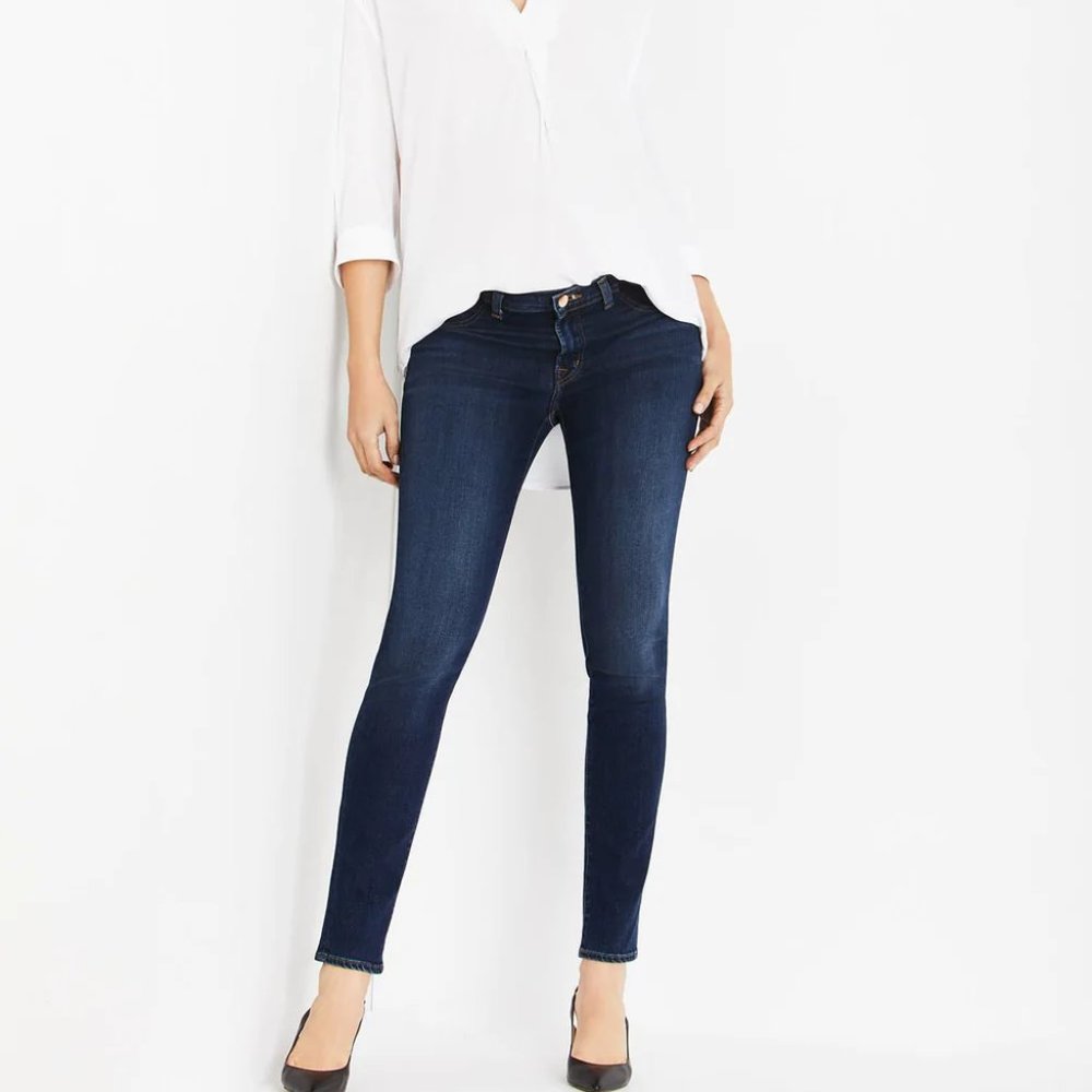 J Brand Mama J Skinny Leg Maternity Jeans Dark Wash Size 26